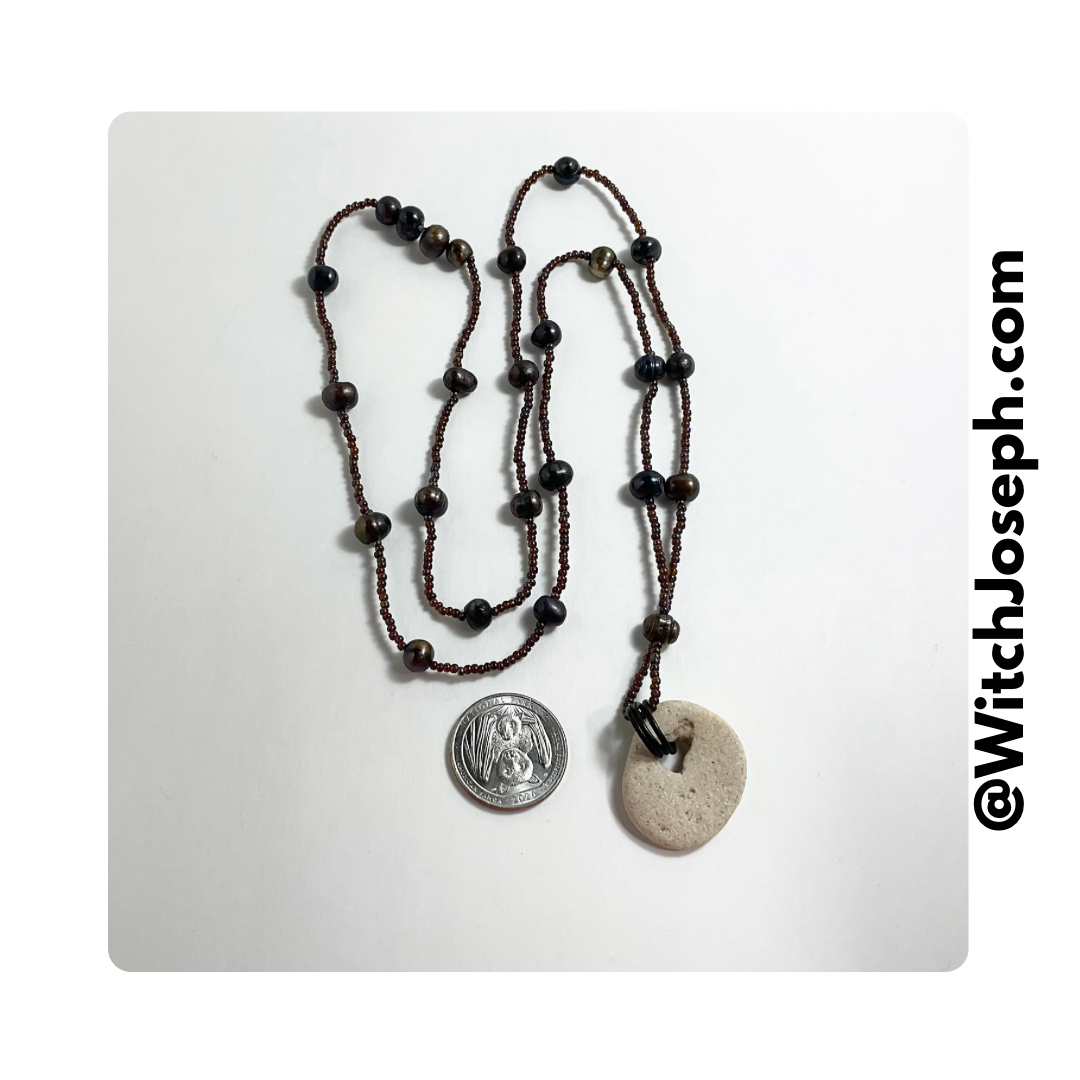 Beaded Fairy Stone Necklace