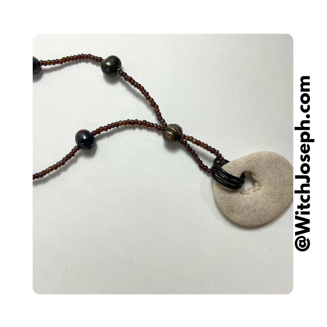 Beaded Fairy Stone Necklace