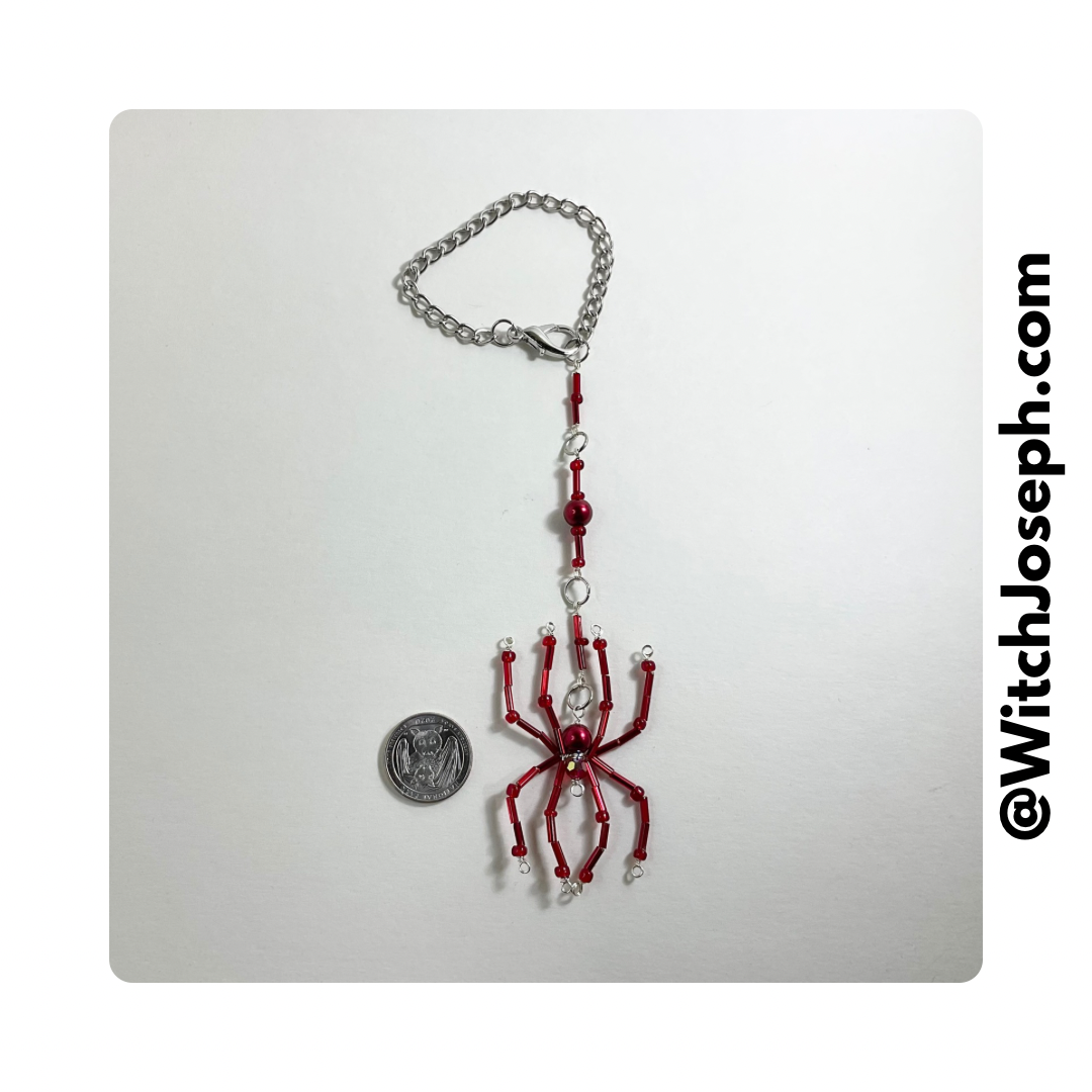 Spider Sun Catcher Red
