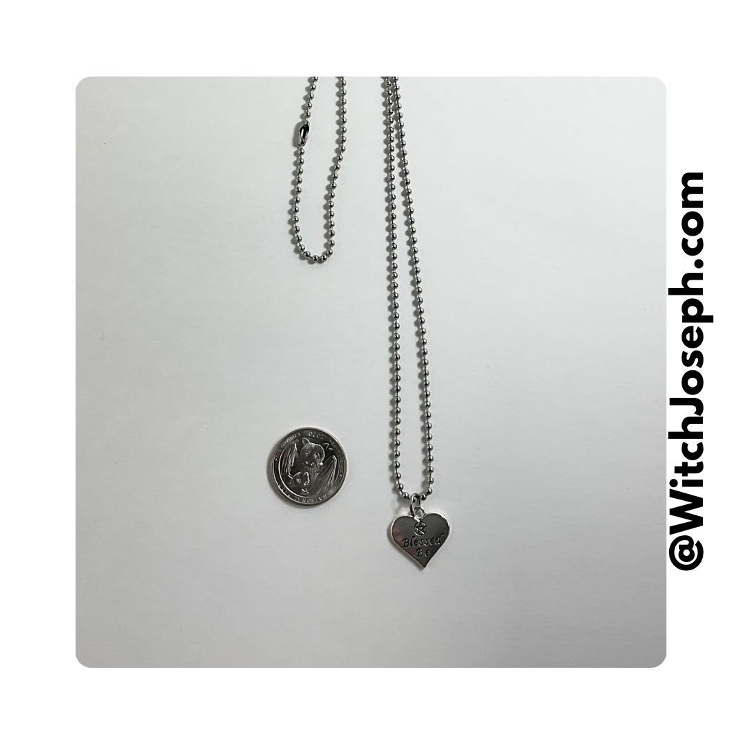 Blessed Be Heart Charm