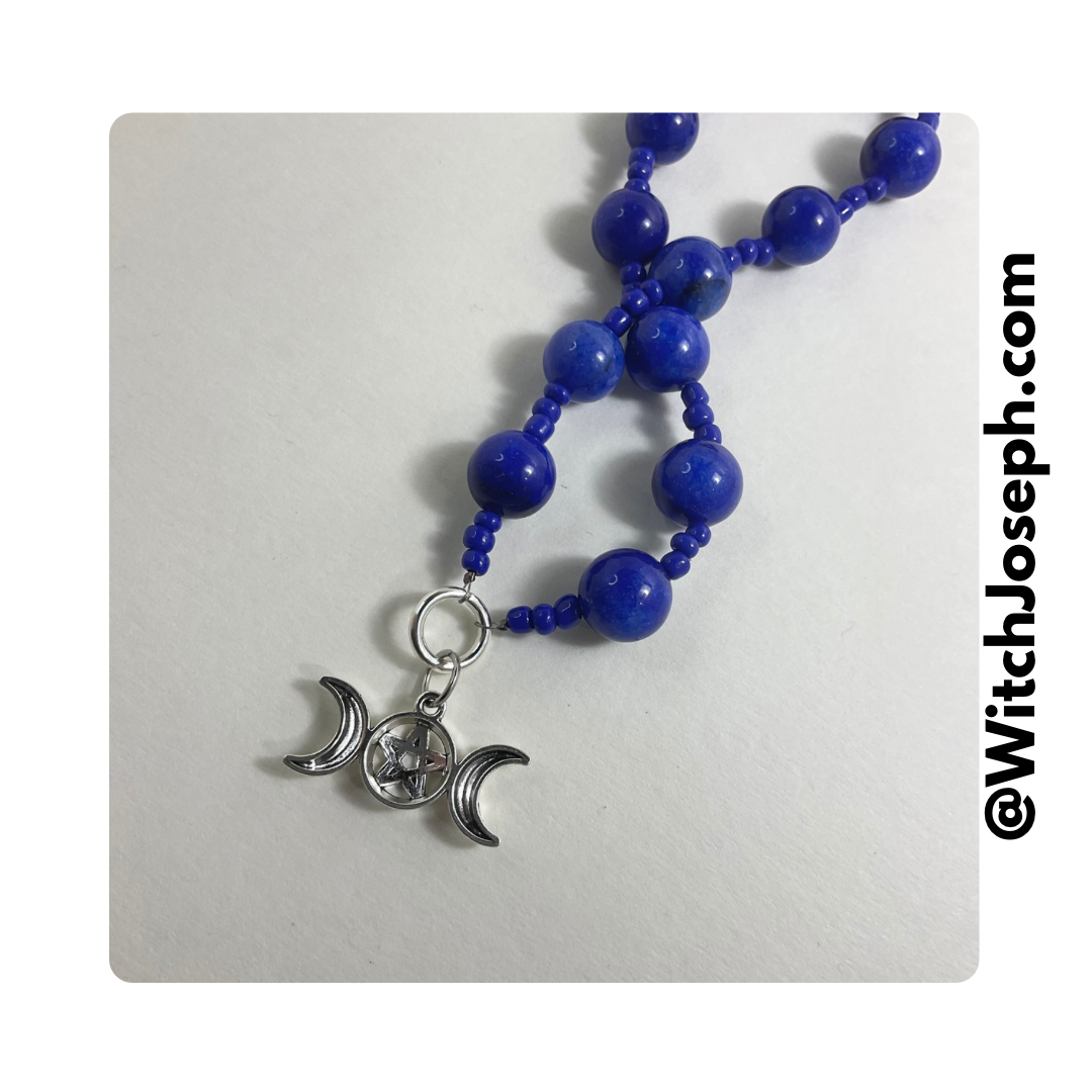 Triple Moon Goddess Prayer Beads
