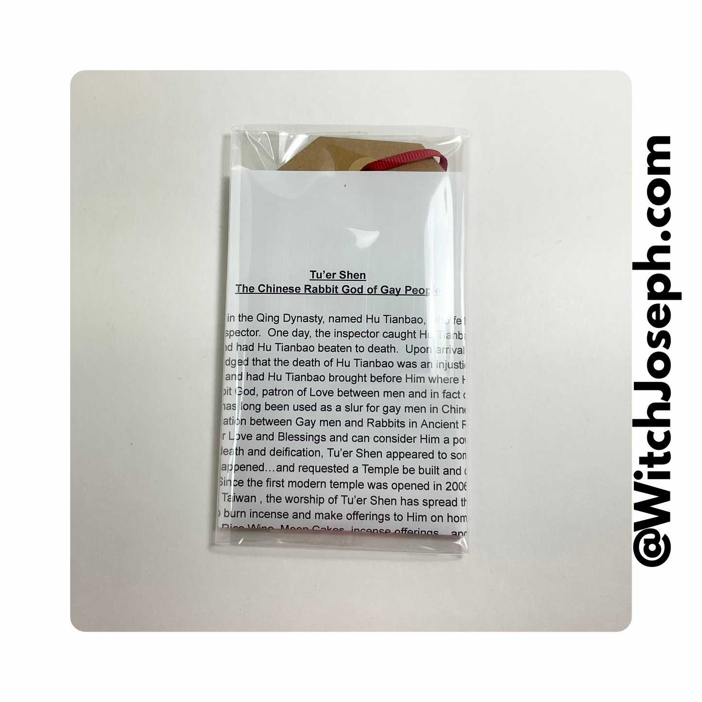 Tuer Shen Blessing and Prayer Card