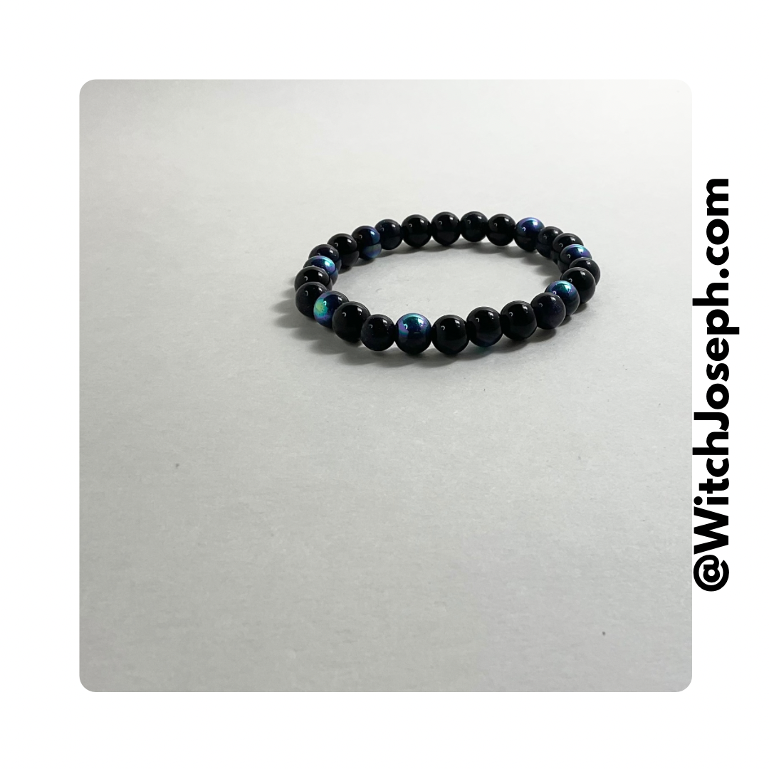 Black Reflective iridescent Bracelet