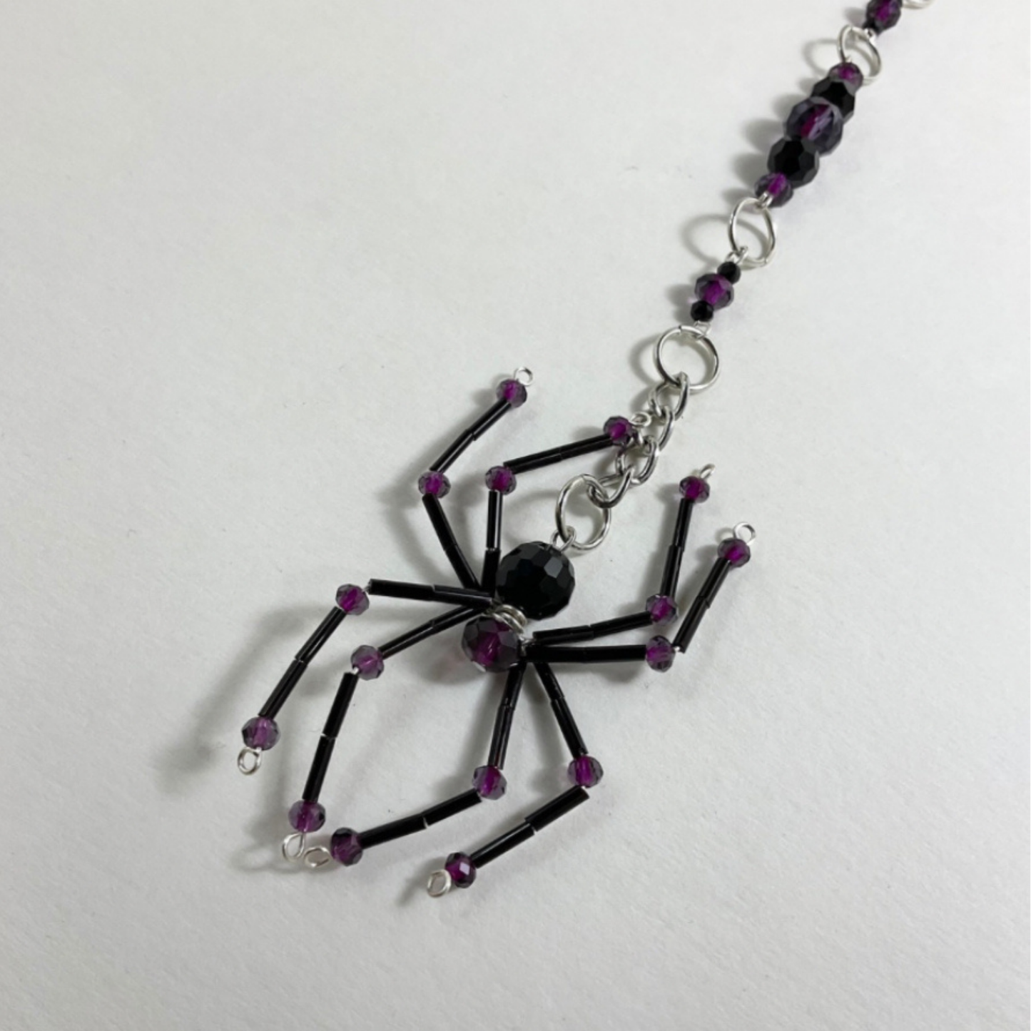 Spider Sun Catcher Purple and Black