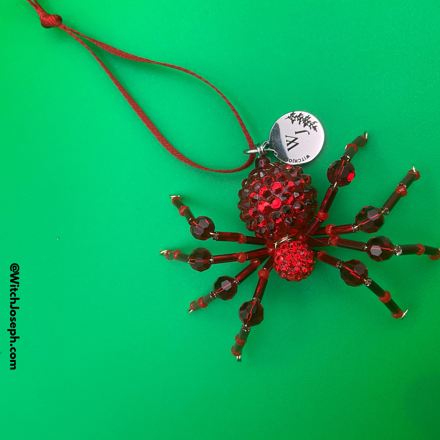 Xmas Spider Ornament RED