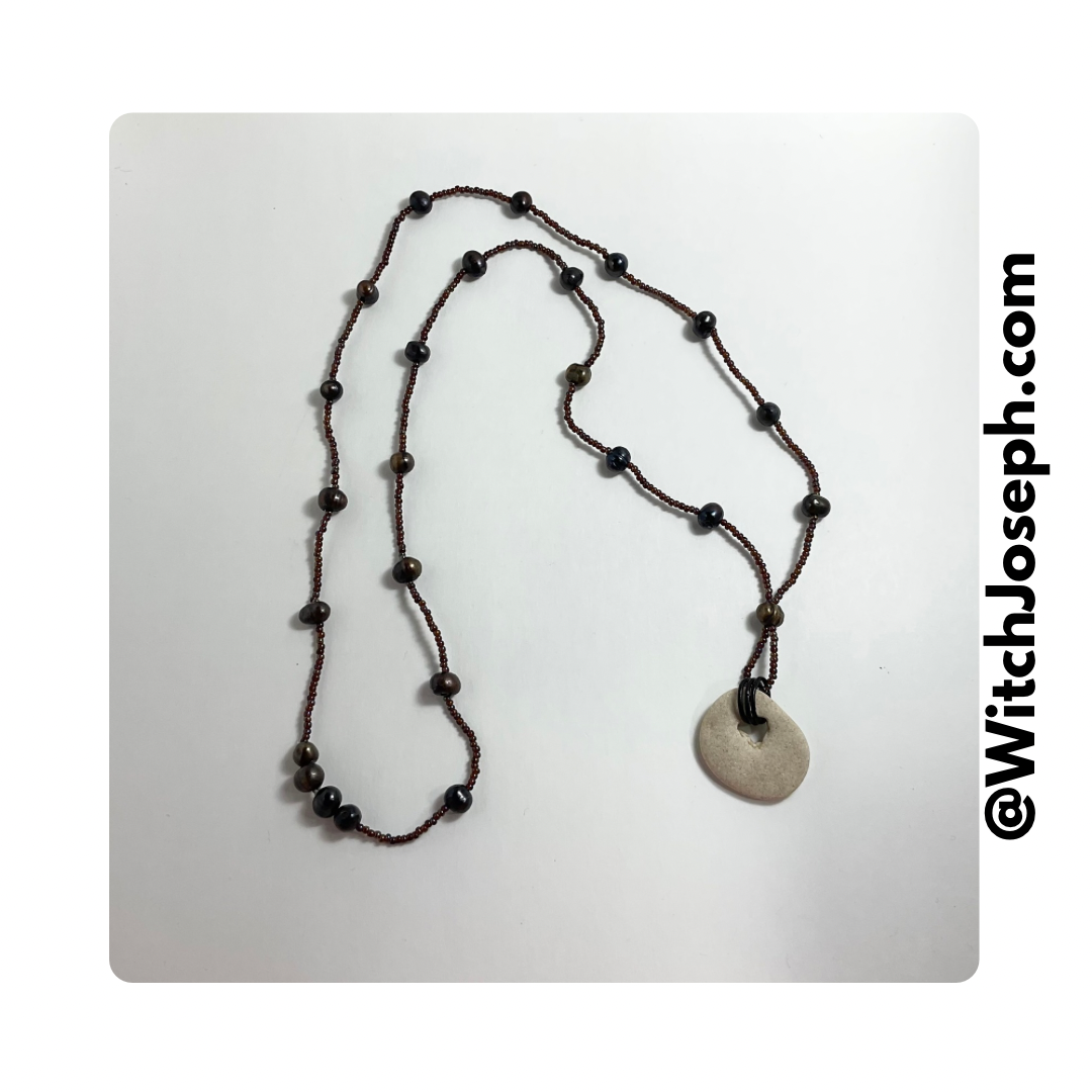 Beaded Fairy Stone Necklace