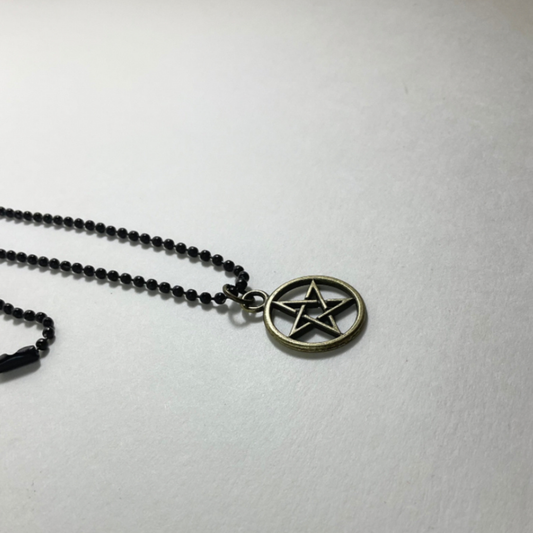 Bronze Tone Pentacle Charm