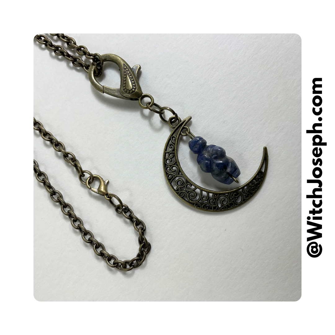 Sodalite Moon Goddess Talisman