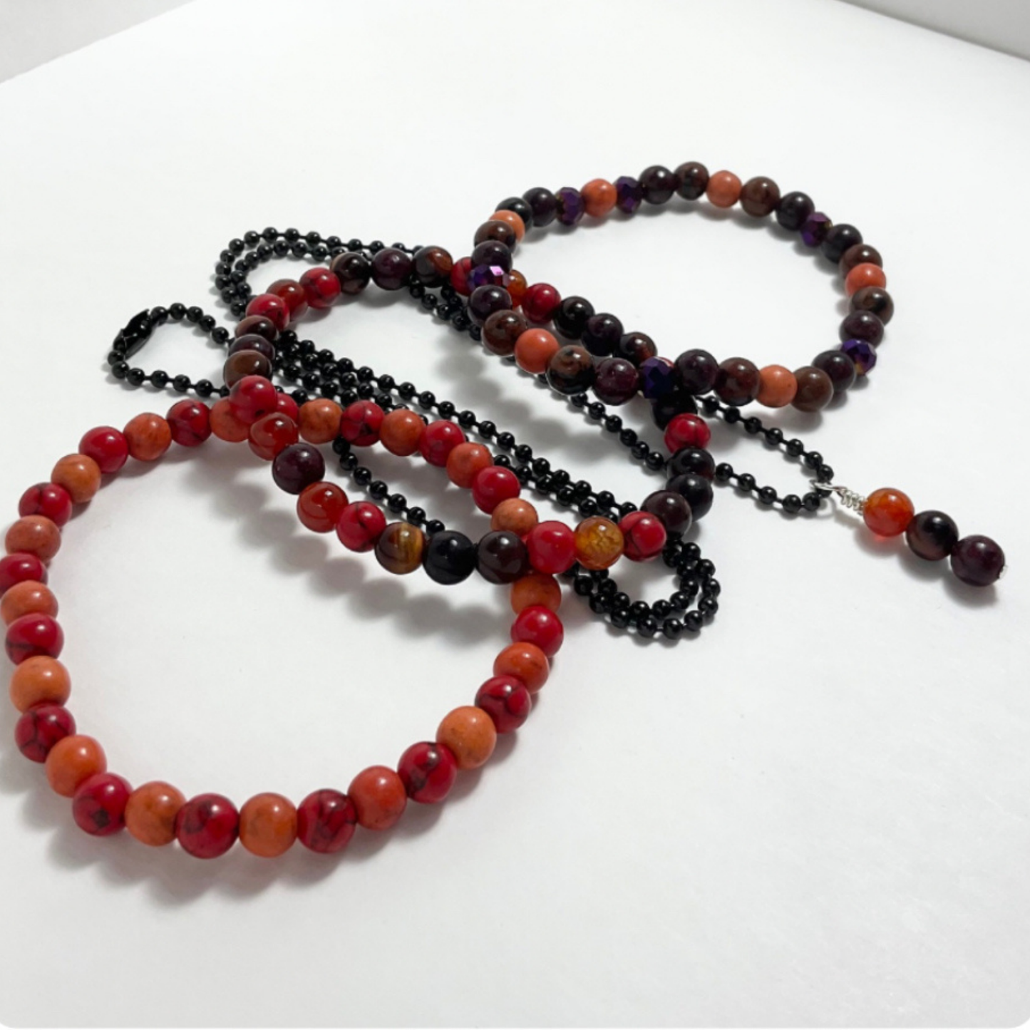 Bonfire Flash Autumnal Bracelet Set and Necklace