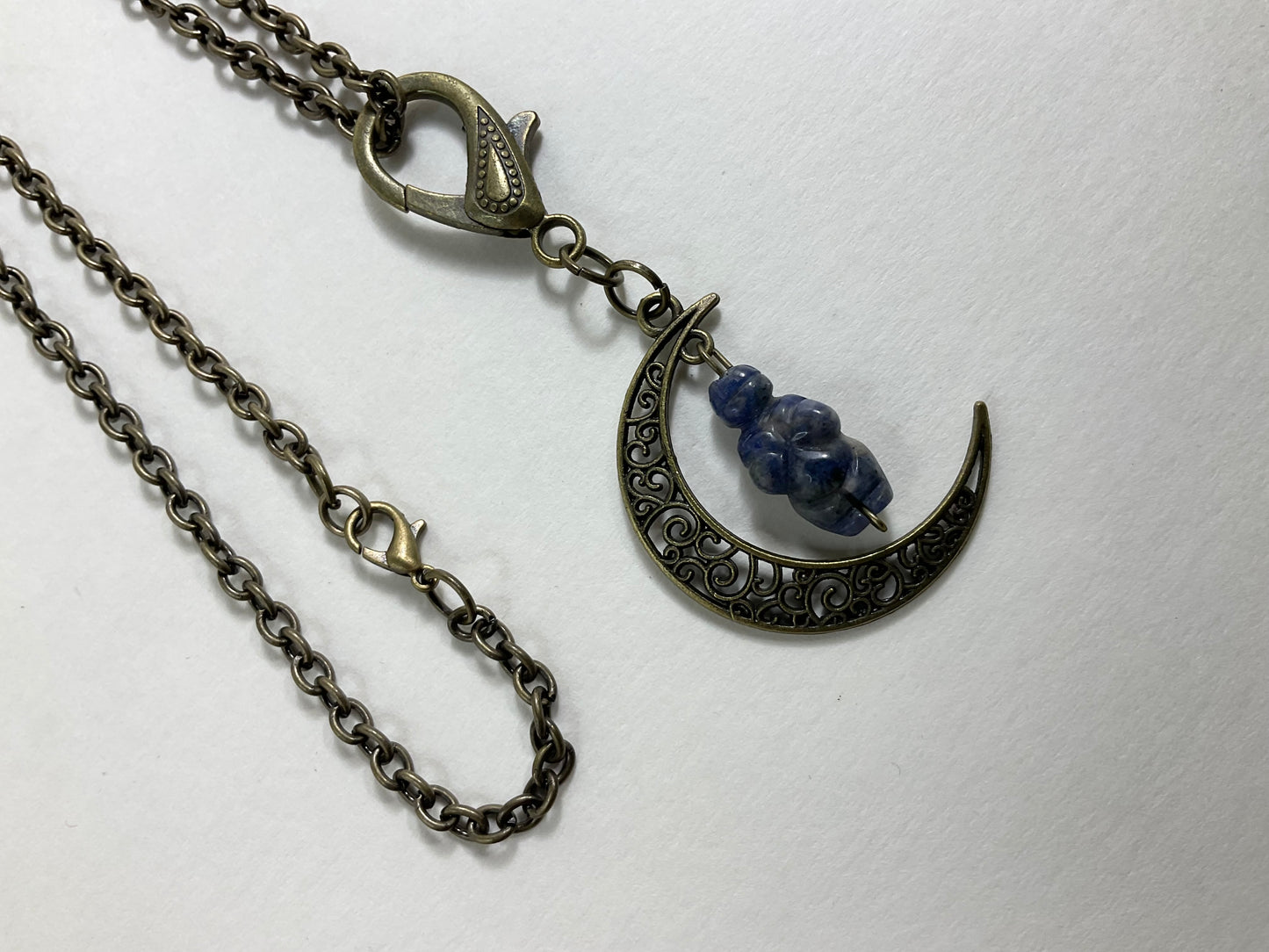 Sodalite Moon Goddess Talisman