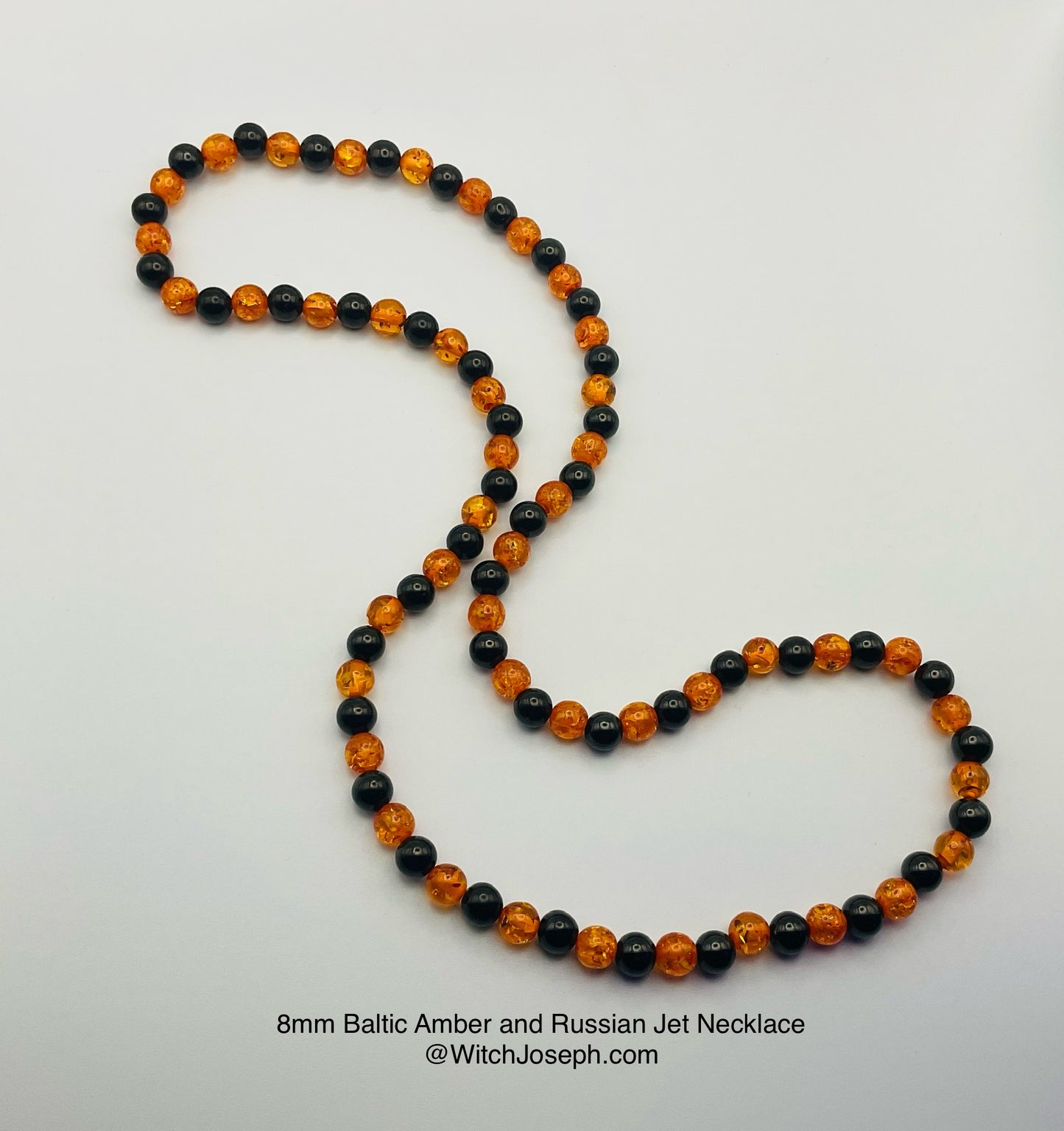 Baltic Amber and Russian Jet Necklace