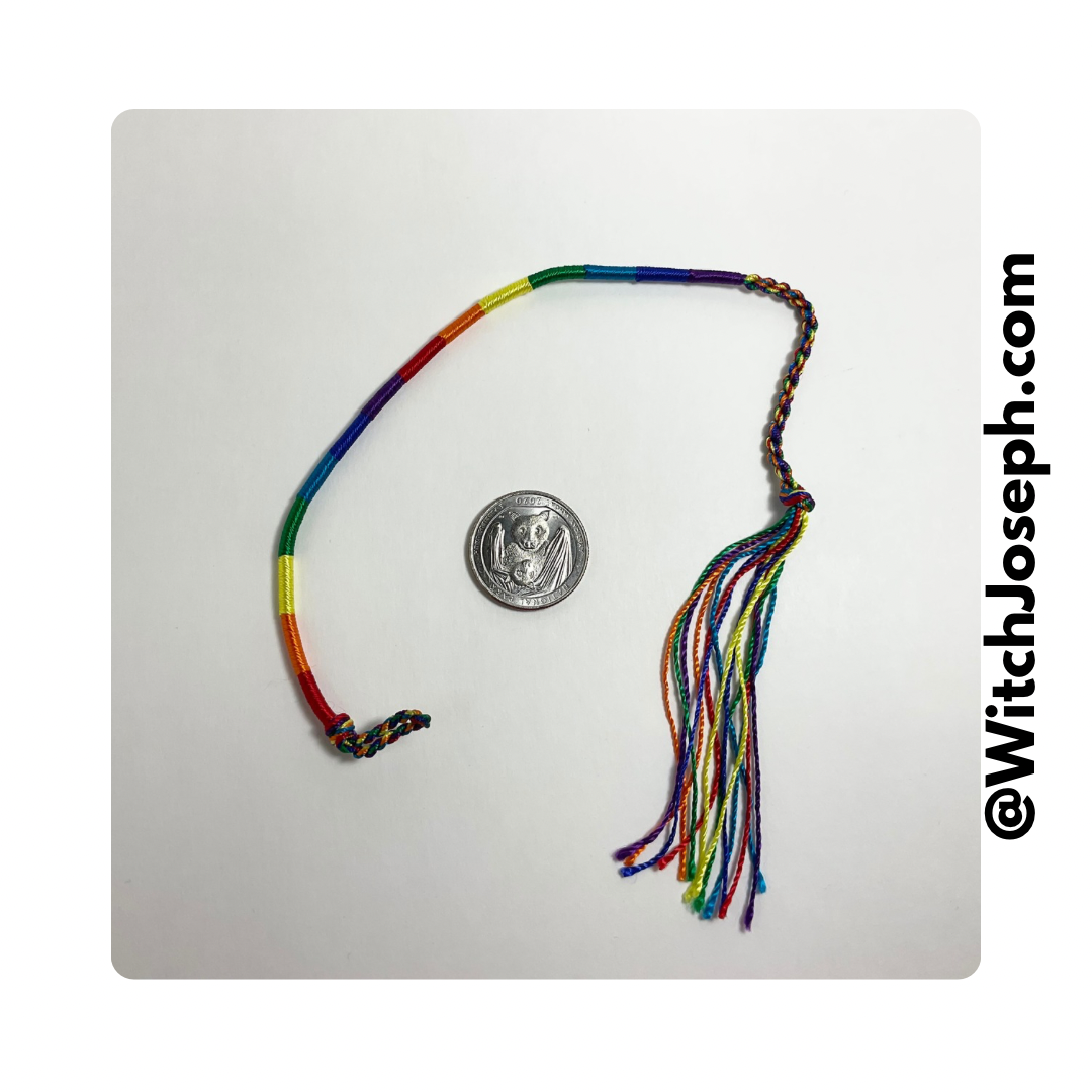 Rainbow Tie On Bracelet