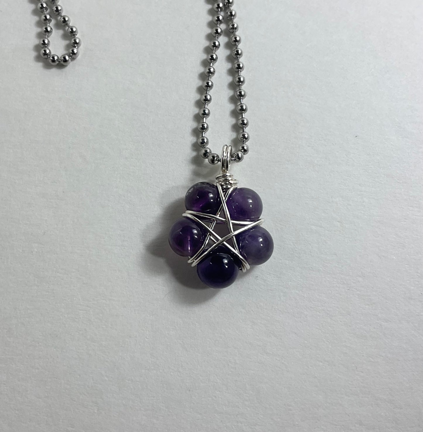 Amethyst Bead Pentagram