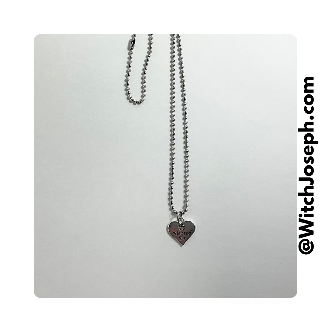 Blessed Be Heart Charm