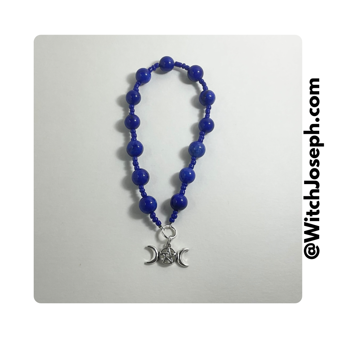 Triple Moon Goddess Prayer Beads