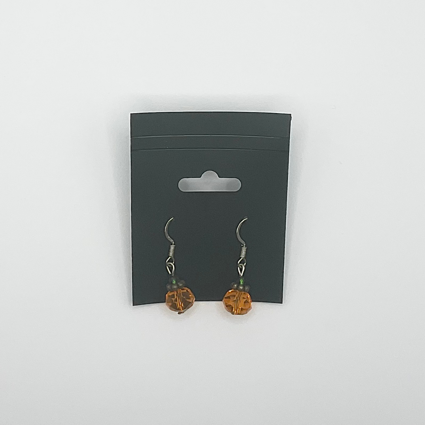 Crystal Pumpkin Earrings