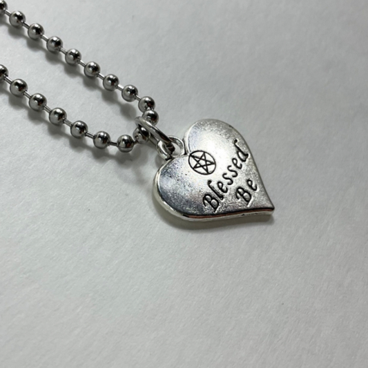 Blessed Be Heart Charm