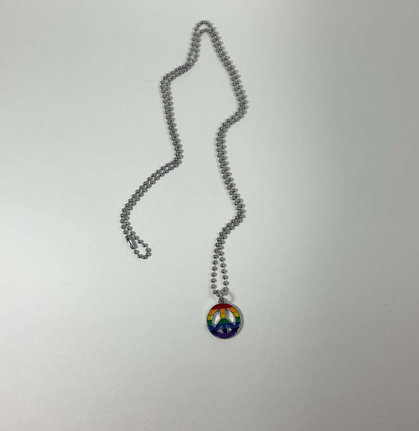 Rainbow Peace Sign Charm