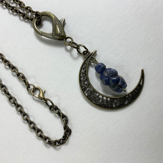 Sodalite Moon Goddess Talisman