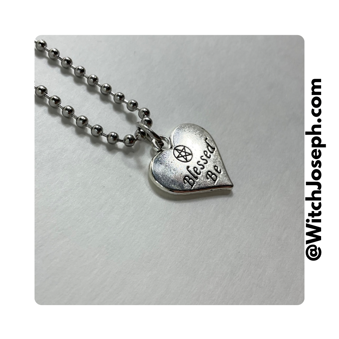 Blessed Be Heart Charm