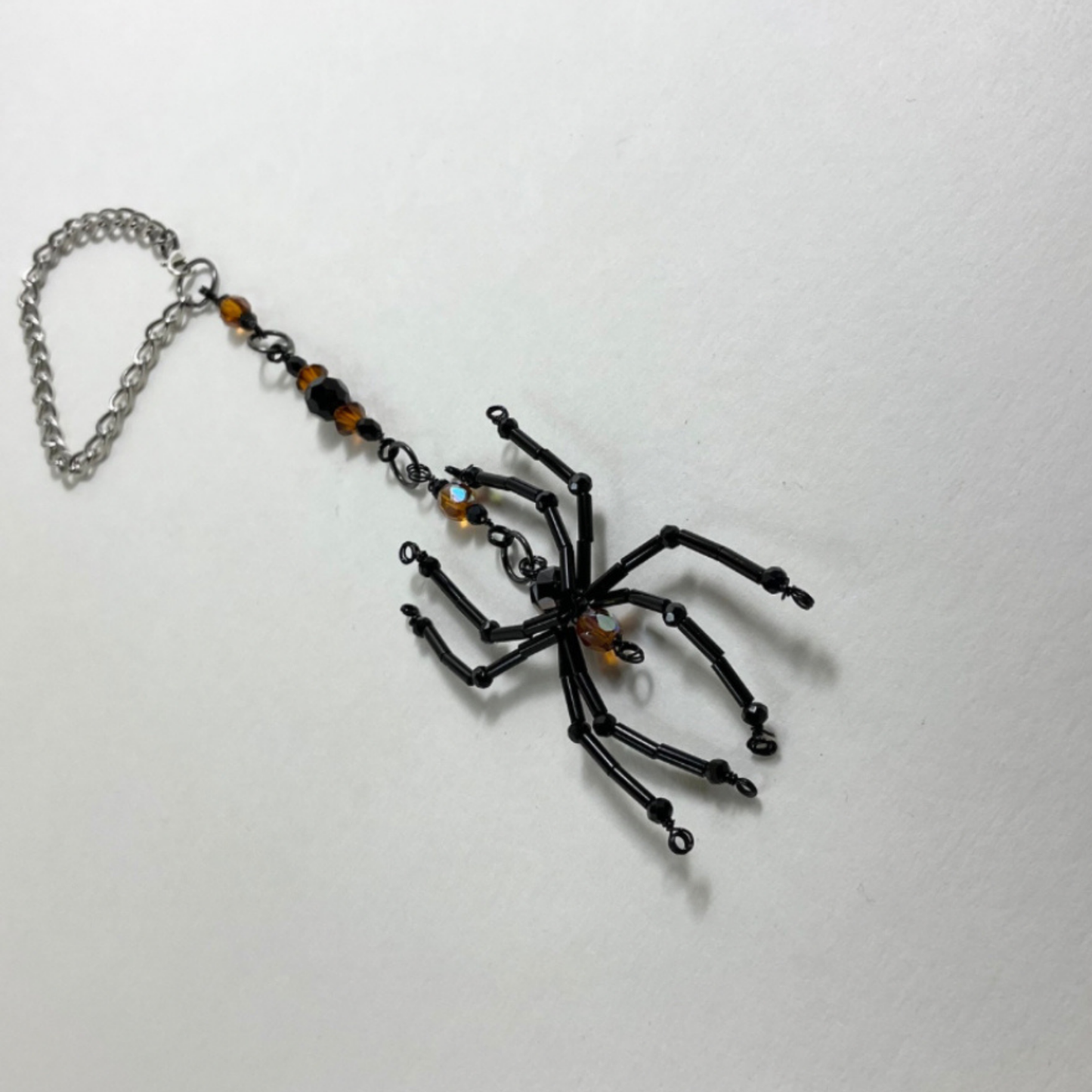 Spider Sun Catcher Black and Orange