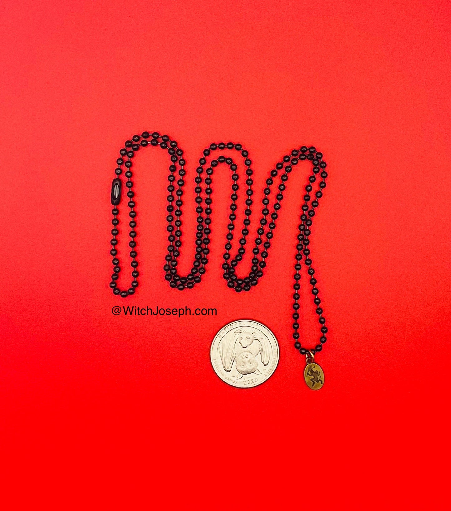Krampus Holiday Brass Necklace