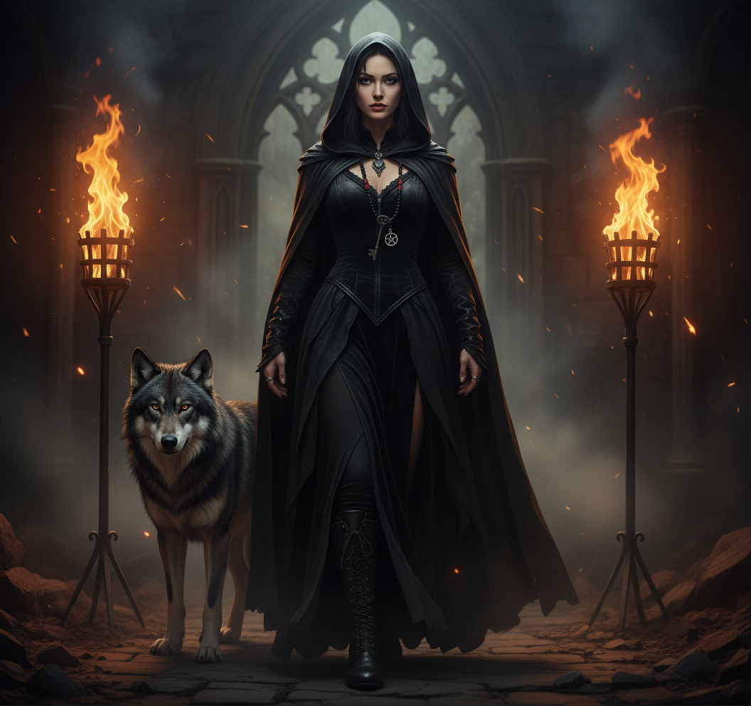 Hekate Talisman with Key and Pentacle