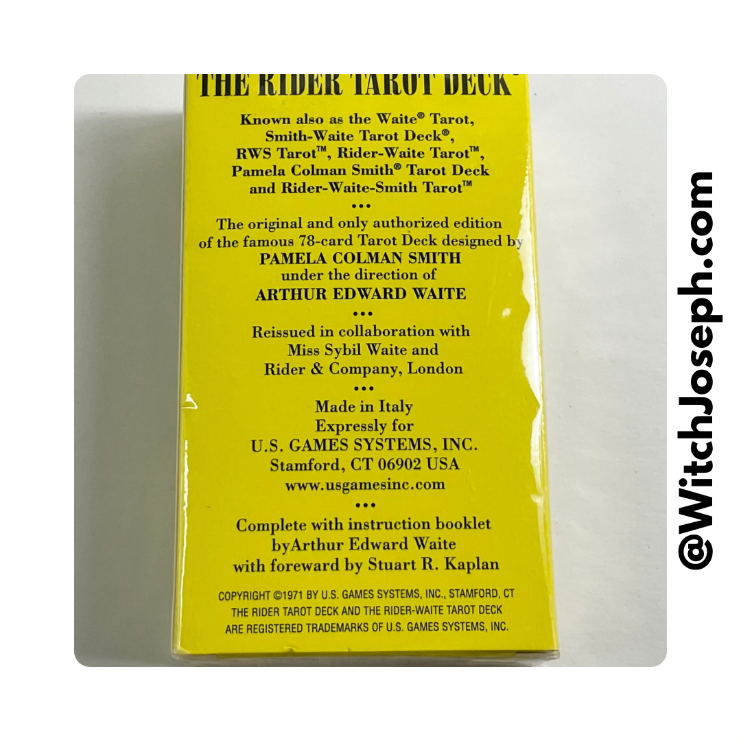 The Rider Tarot Deck