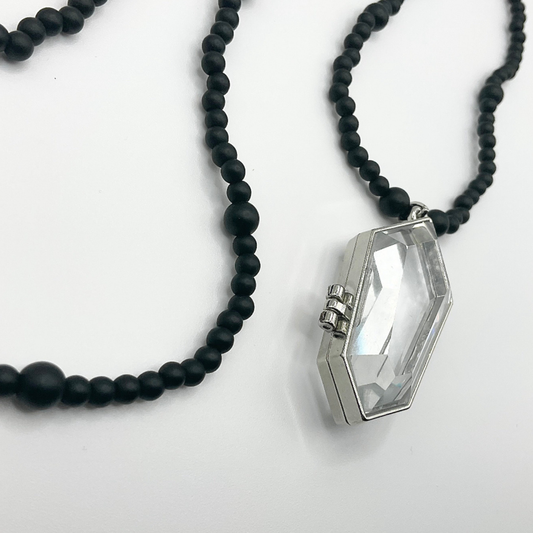 New Age Crystal Cut Glass Locket