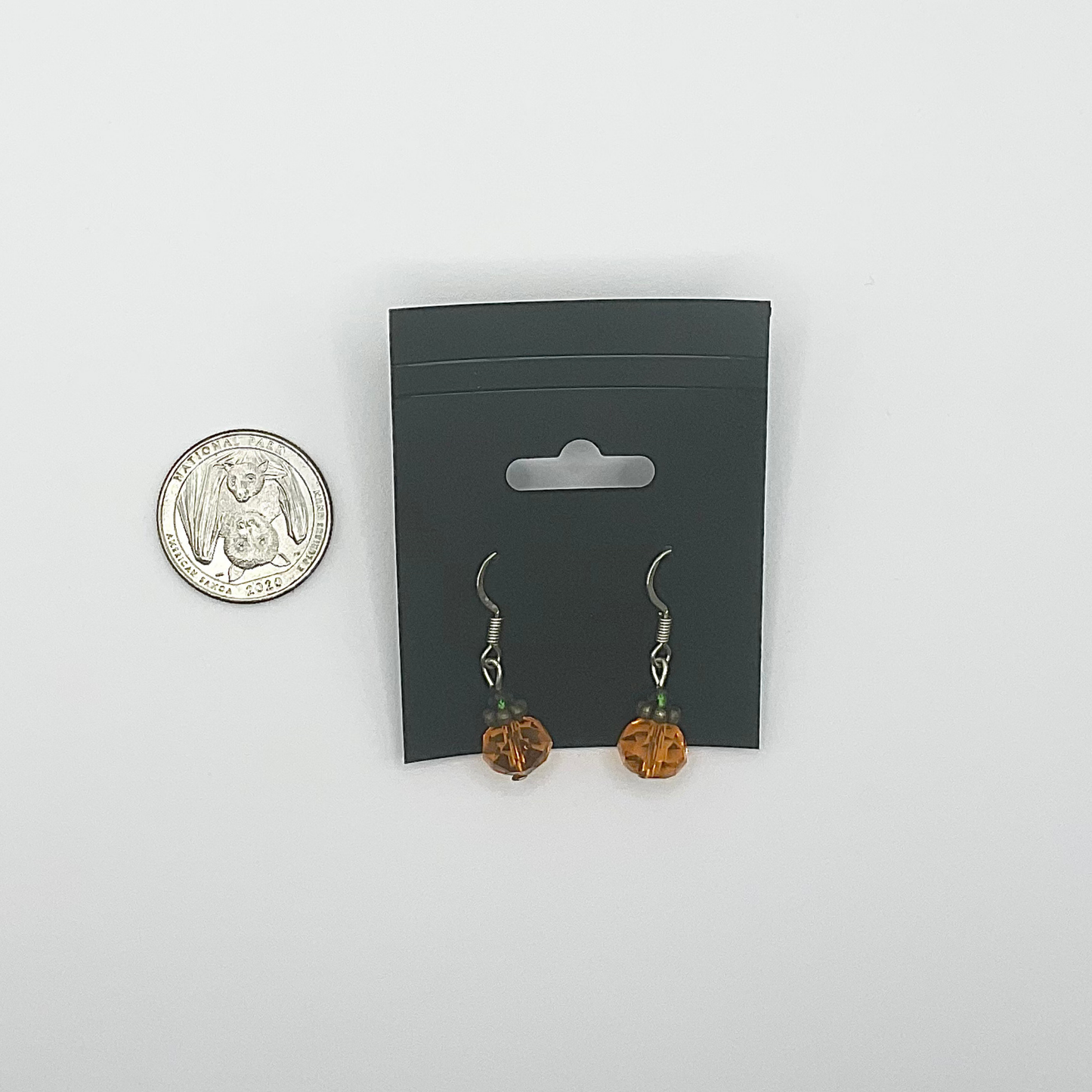 Crystal Pumpkin Earrings