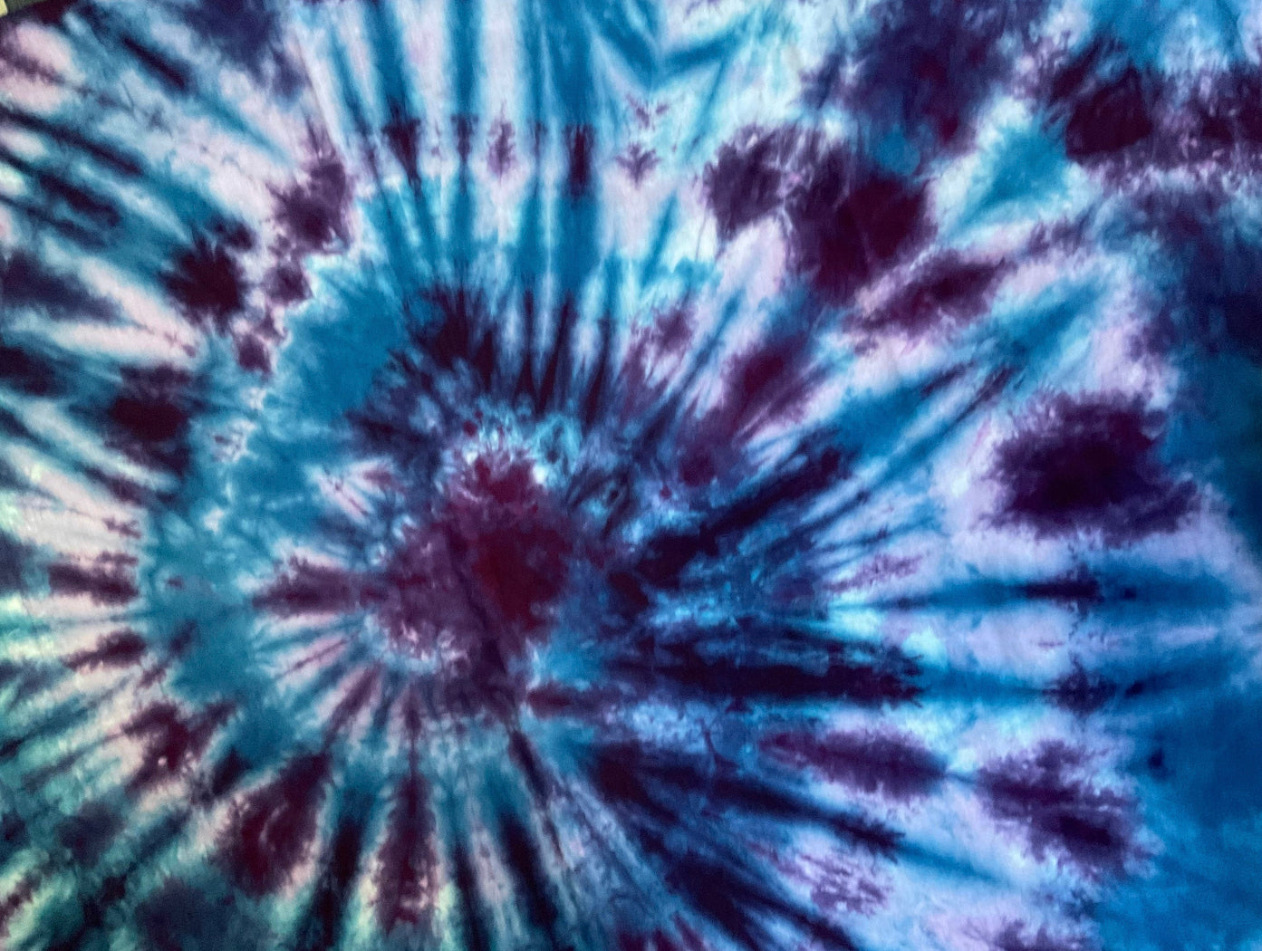 Tie Dye Altar Cloth or Tarot Cloth in Blue and Purple