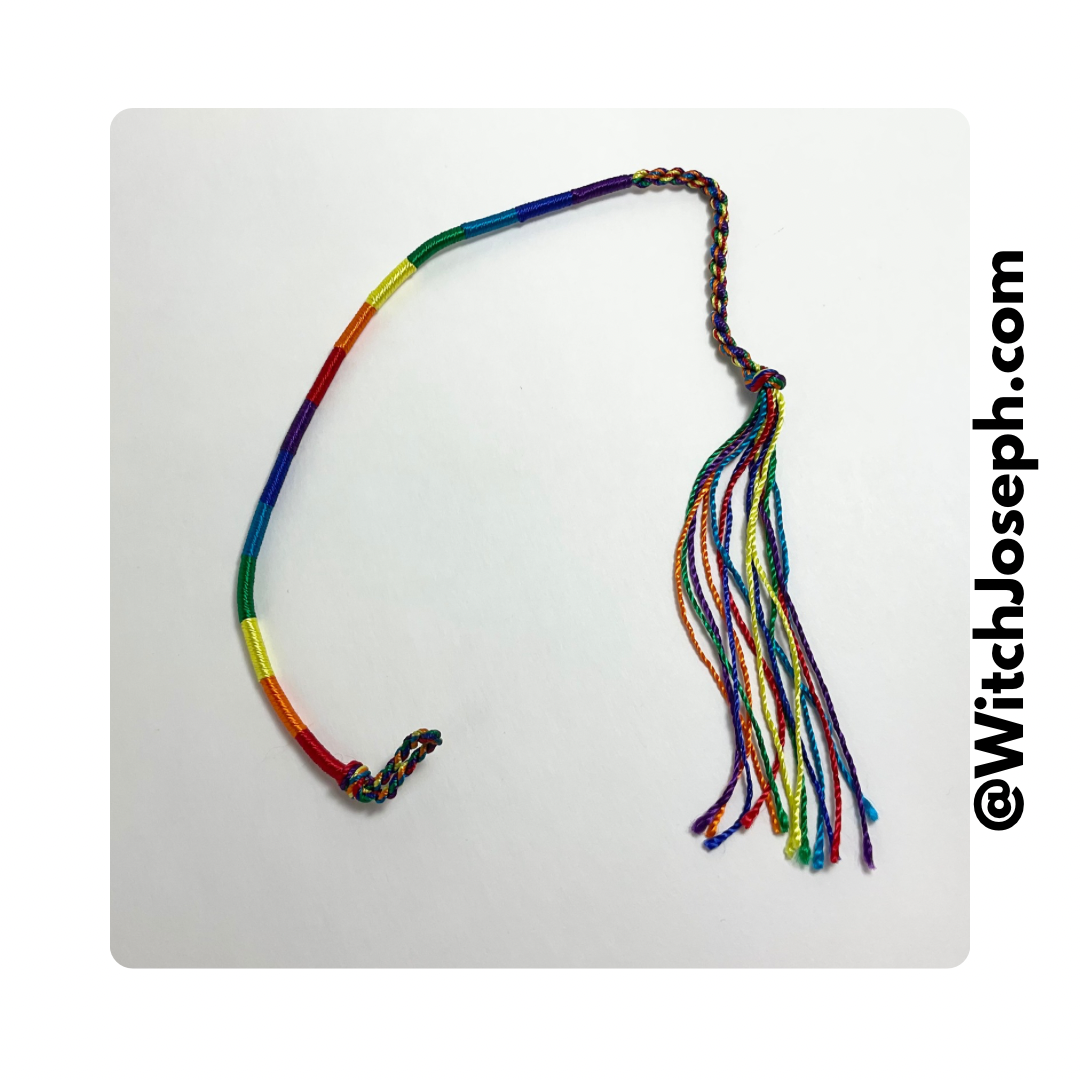 Rainbow Tie On Bracelet
