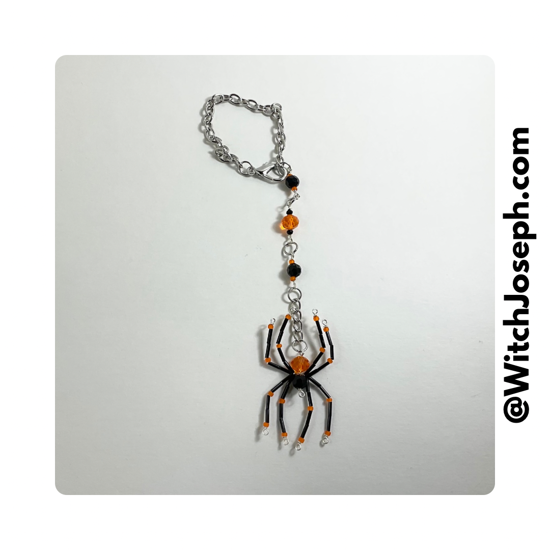 Spider Sun Catcher Orange and Black