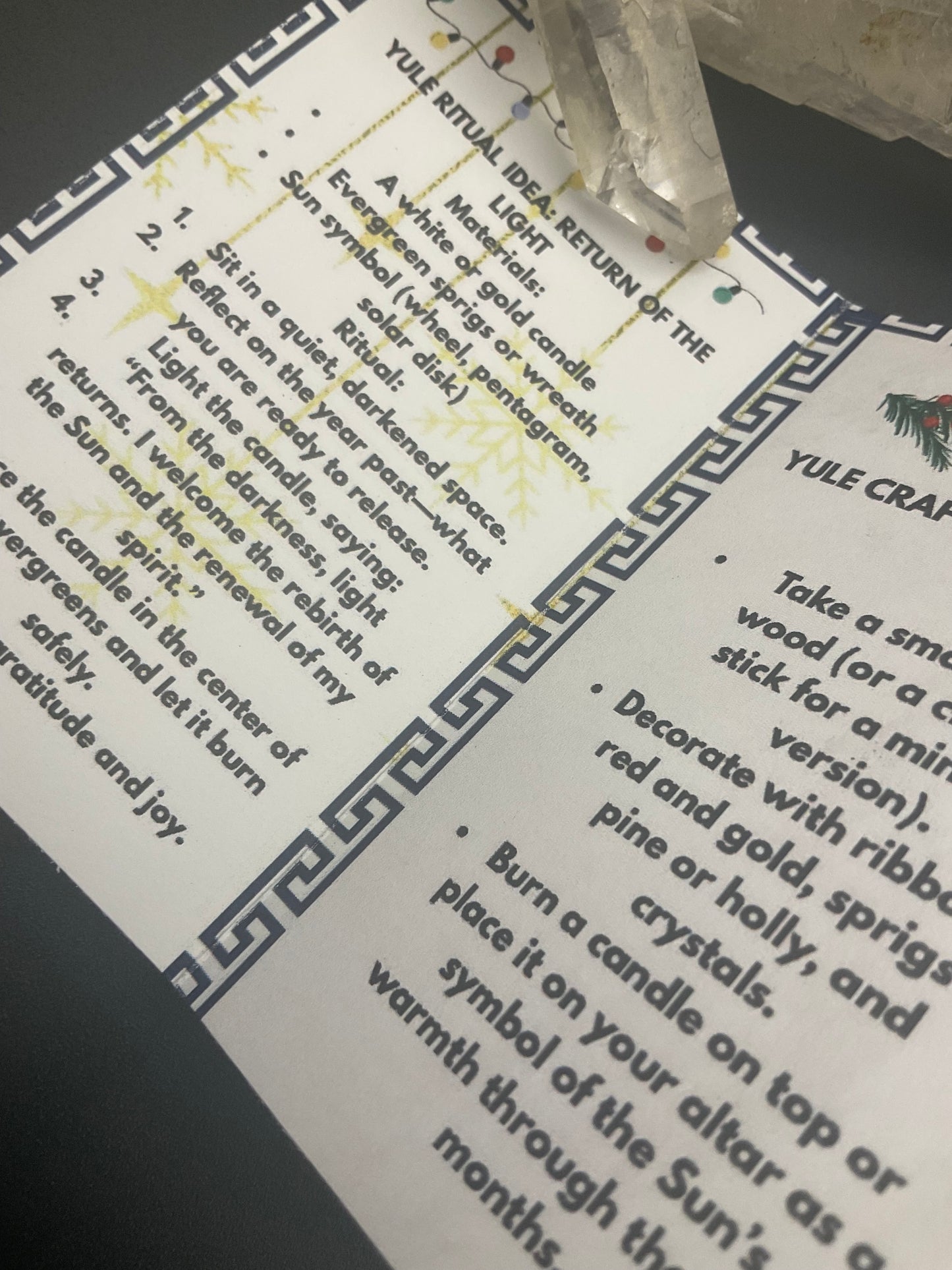 Yule Zine by Witch Joseph