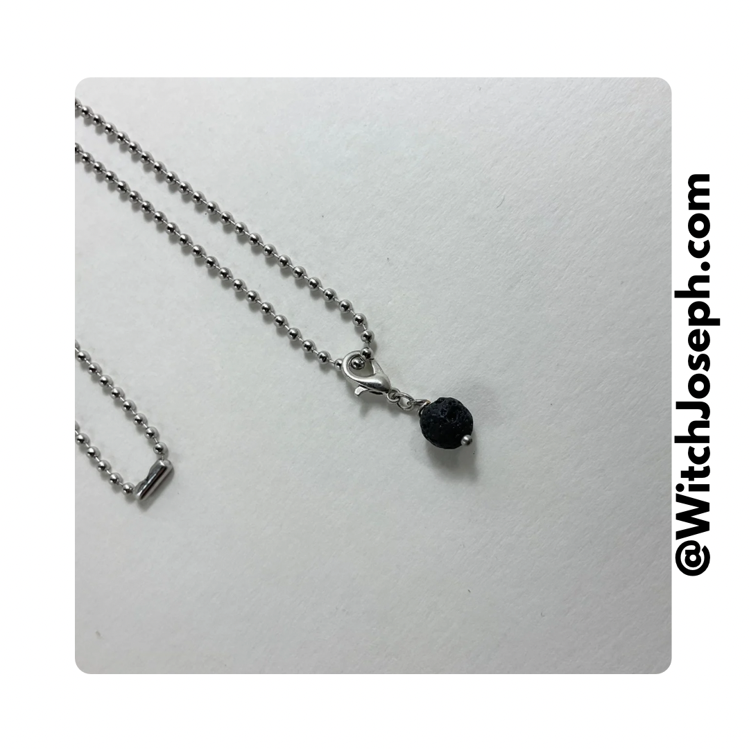 Lava Bead Pendant Charm