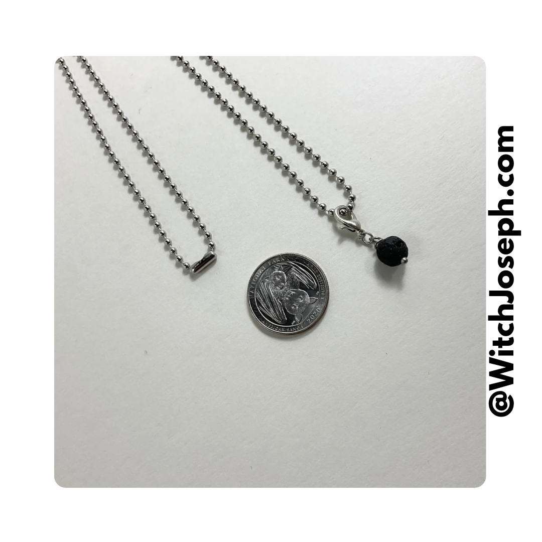 Lava Bead Pendant Charm