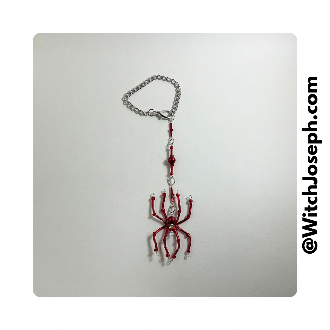 Spider Sun Catcher Red