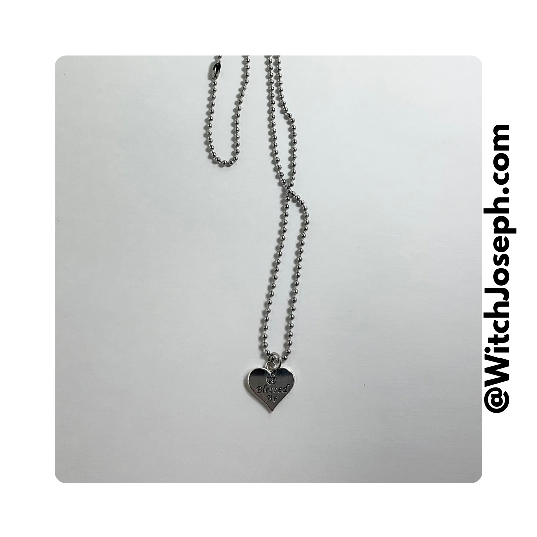 Blessed Be Heart Charm