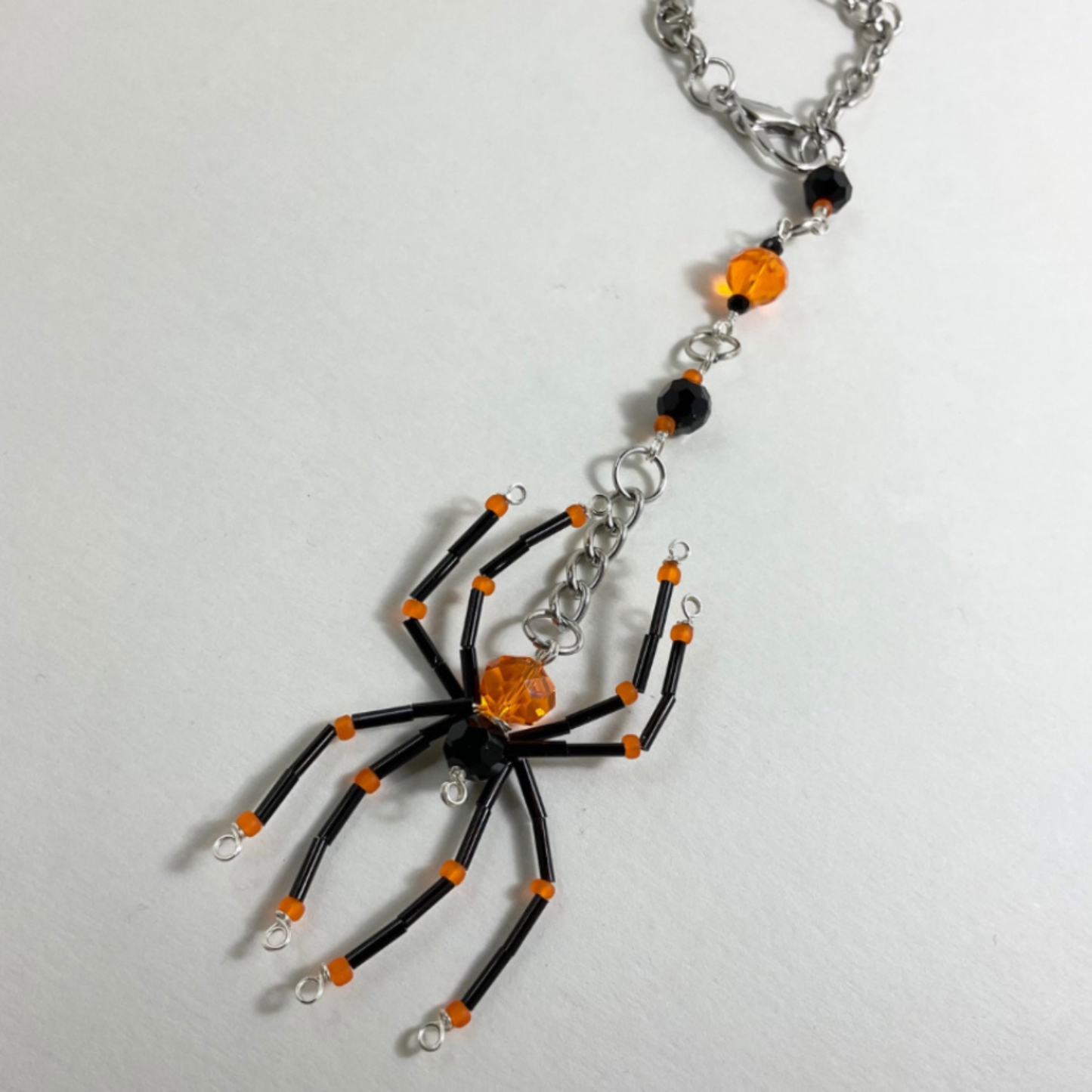 Spider Sun Catcher Orange and Black