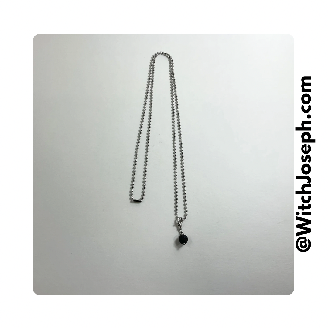 Lava Bead Pendant Charm