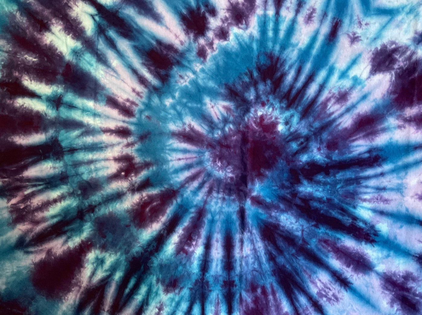 Tie Dye Altar Cloth or Tarot Cloth in Blue and Purple