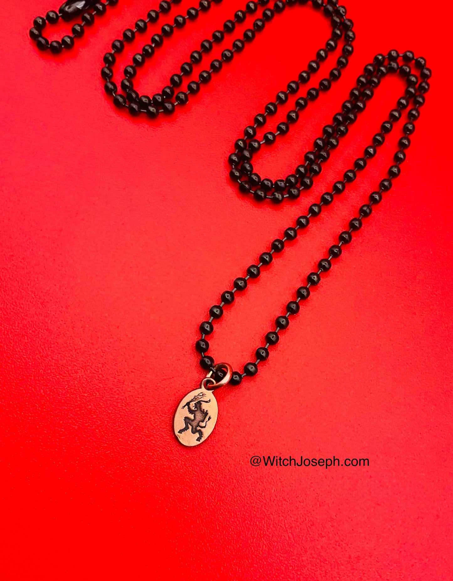 Krampus Holiday Copper Necklace