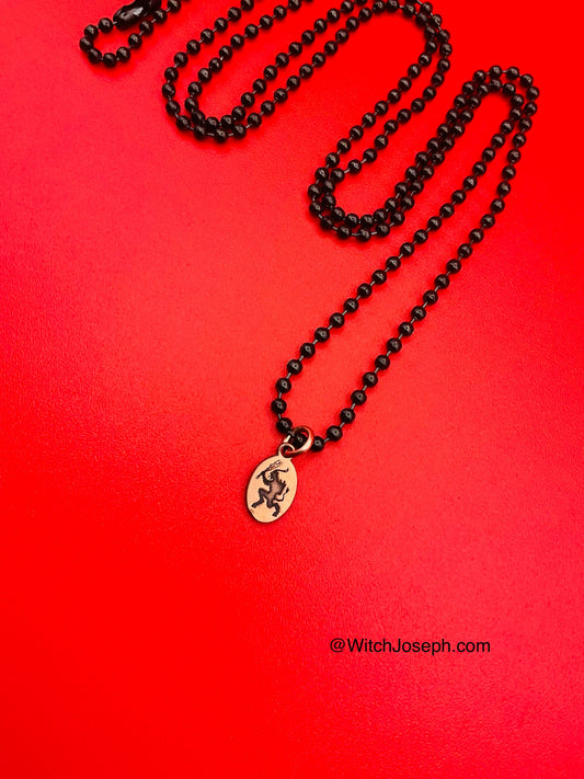Krampus Holiday Copper Necklace