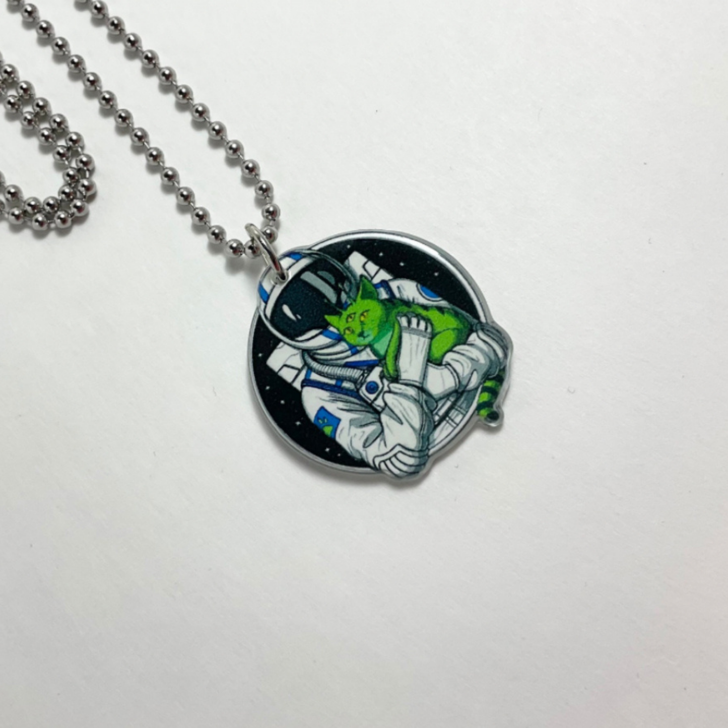 Astronaut with Cat Charm