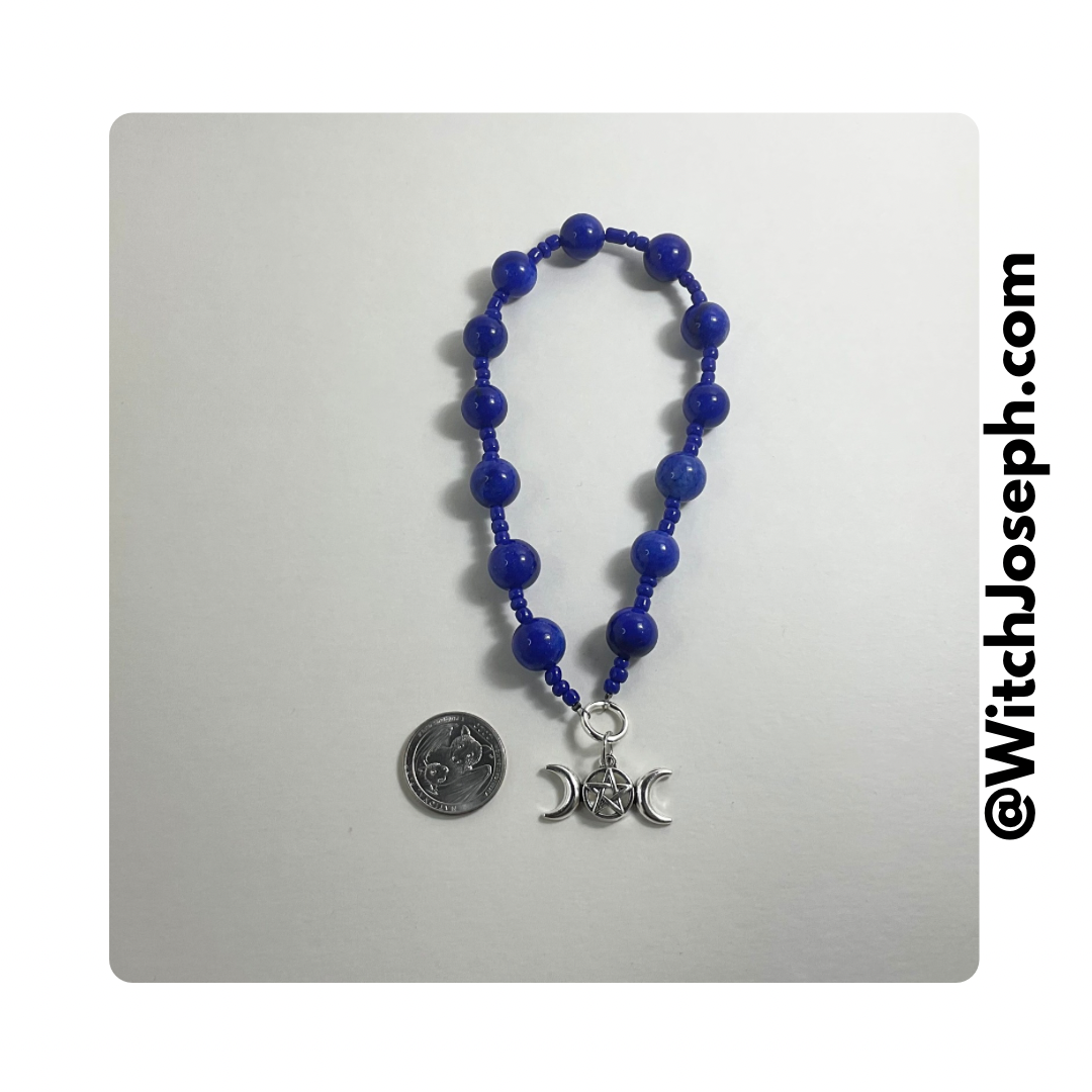 Triple Moon Goddess Prayer Beads