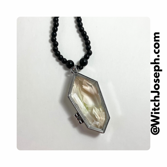 New Age Crystal Cut Glass Locket