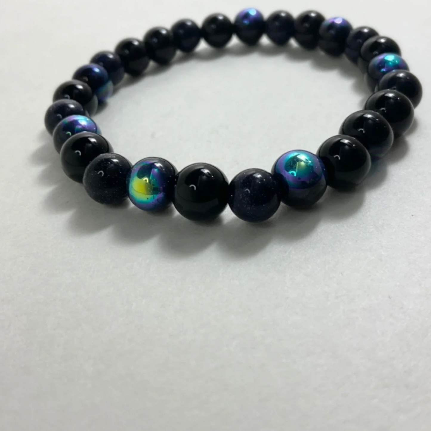 Black Reflective iridescent Bracelet