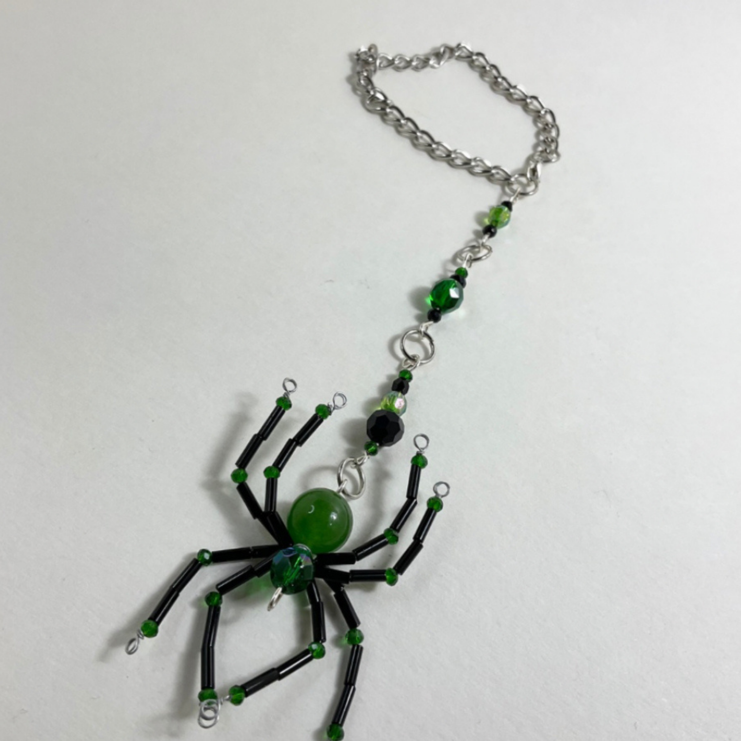 Spider Sun Catcher Green and Black