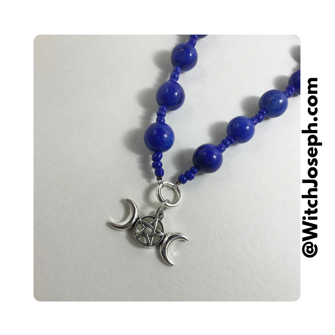Triple Moon Goddess Prayer Beads
