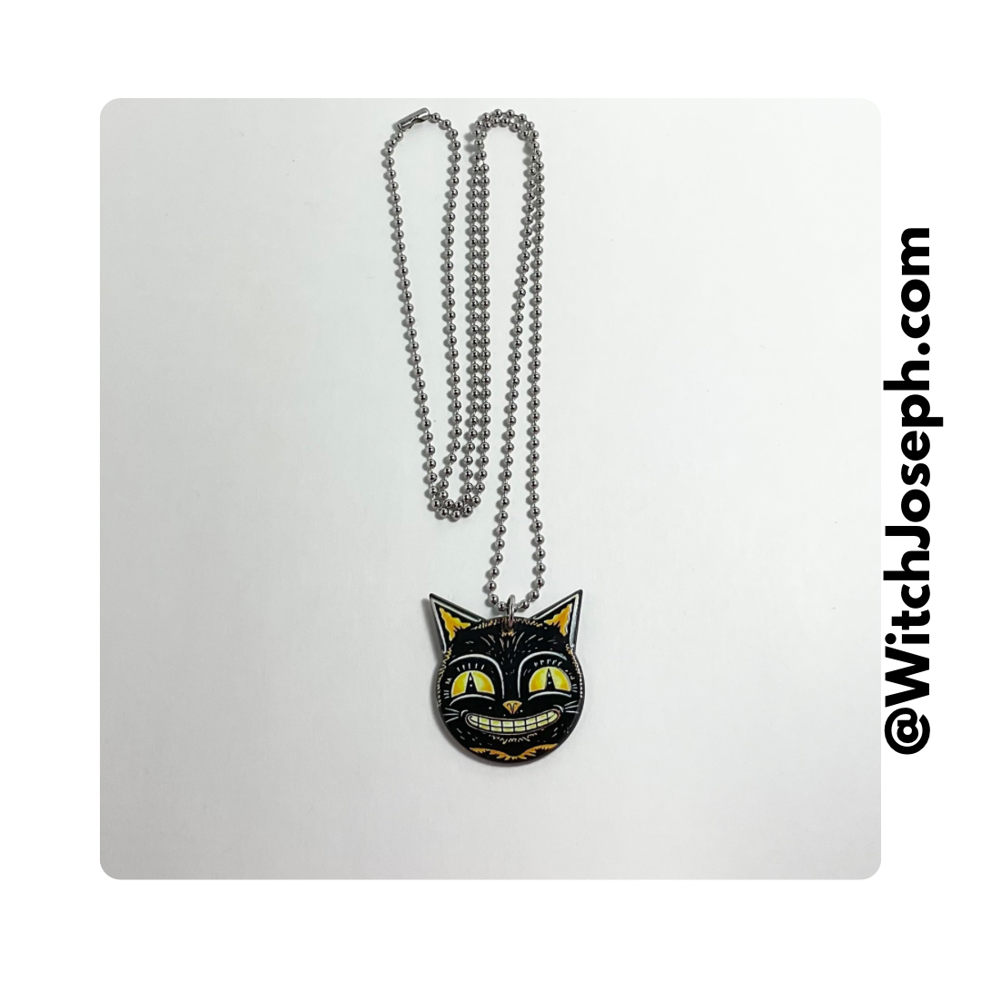 Black Cat Face Charm